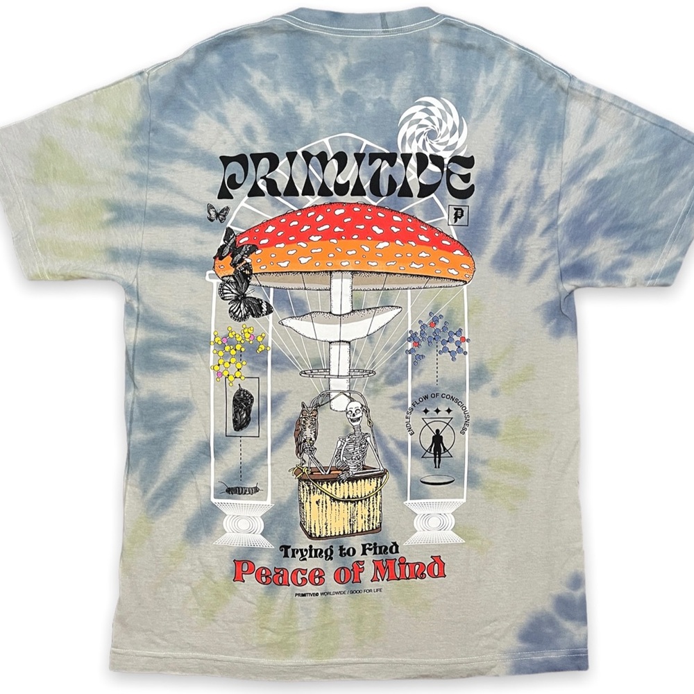 Primitive Skateboarding Tie Dye Elevator T-shirt Medium